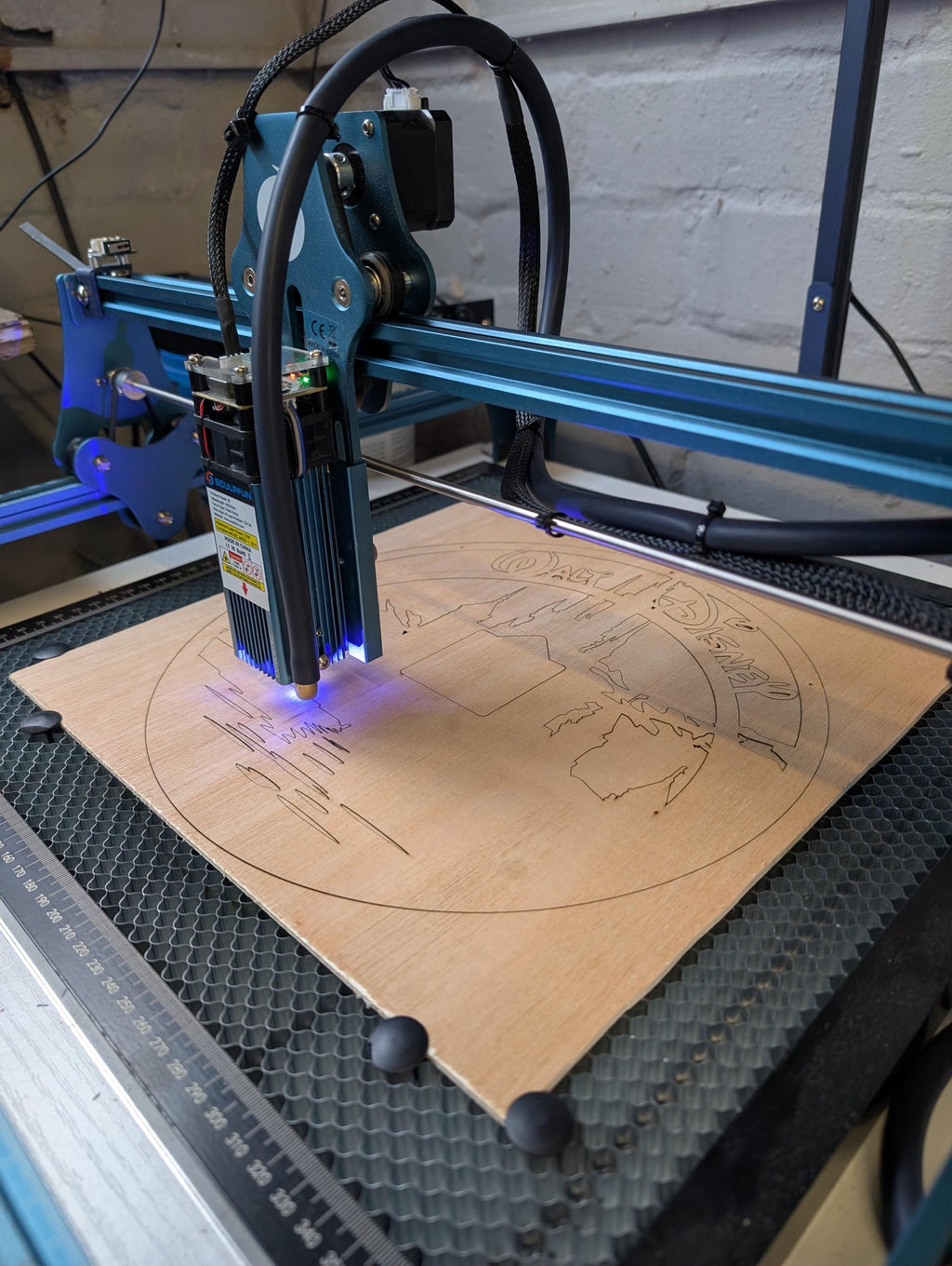 Handmade Disney-Inspired Castle Wooden Wall Clock