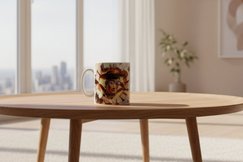 Toy Story Woody Design Printed 11oz Mug | Heat Pressed Ceramic Coffee Cup