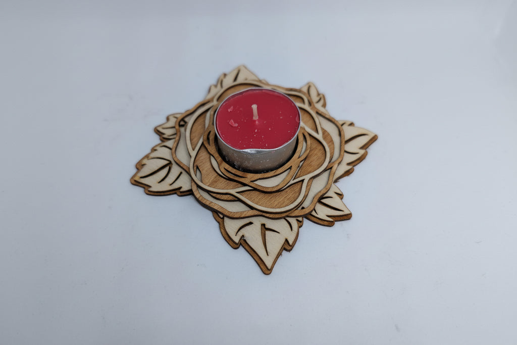 Handmade and Laser Cut Tea Light Stands | Wooden Candle Holders | Rustic Home Décor