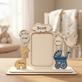 Personalized Baby Picture Frame – Laser Cut Wood, Newborn Keepsake