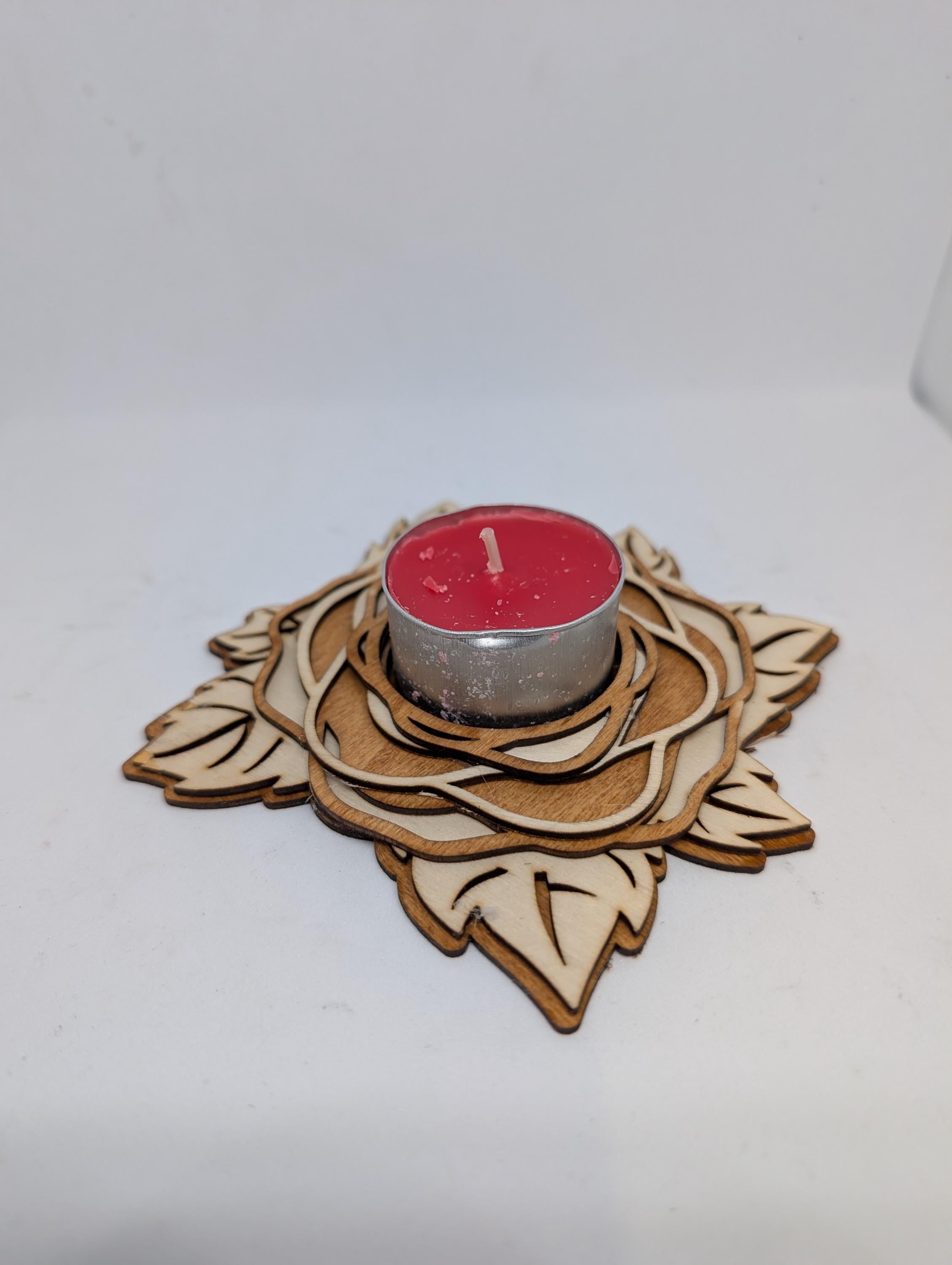 Handmade and Laser Cut Tea Light Stands | Wooden Candle Holders | Rustic Home Décor