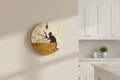Wooden Cat Wall Clock | Modern Home Decor, Cat Lover Gift