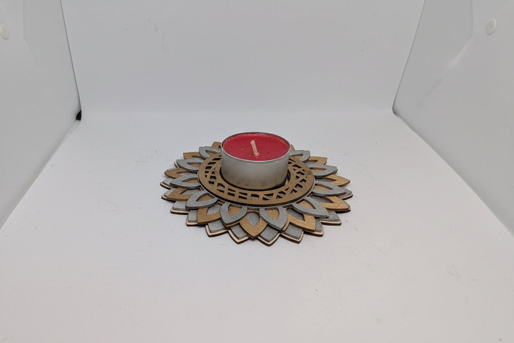 Handmade and Laser Cut Tea Light Stands | Wooden Candle Holders | Rustic Home Décor