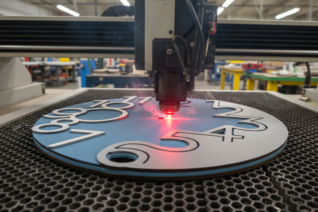 Laser Cut Wooden Wall Clock – Art Deco Home Decor