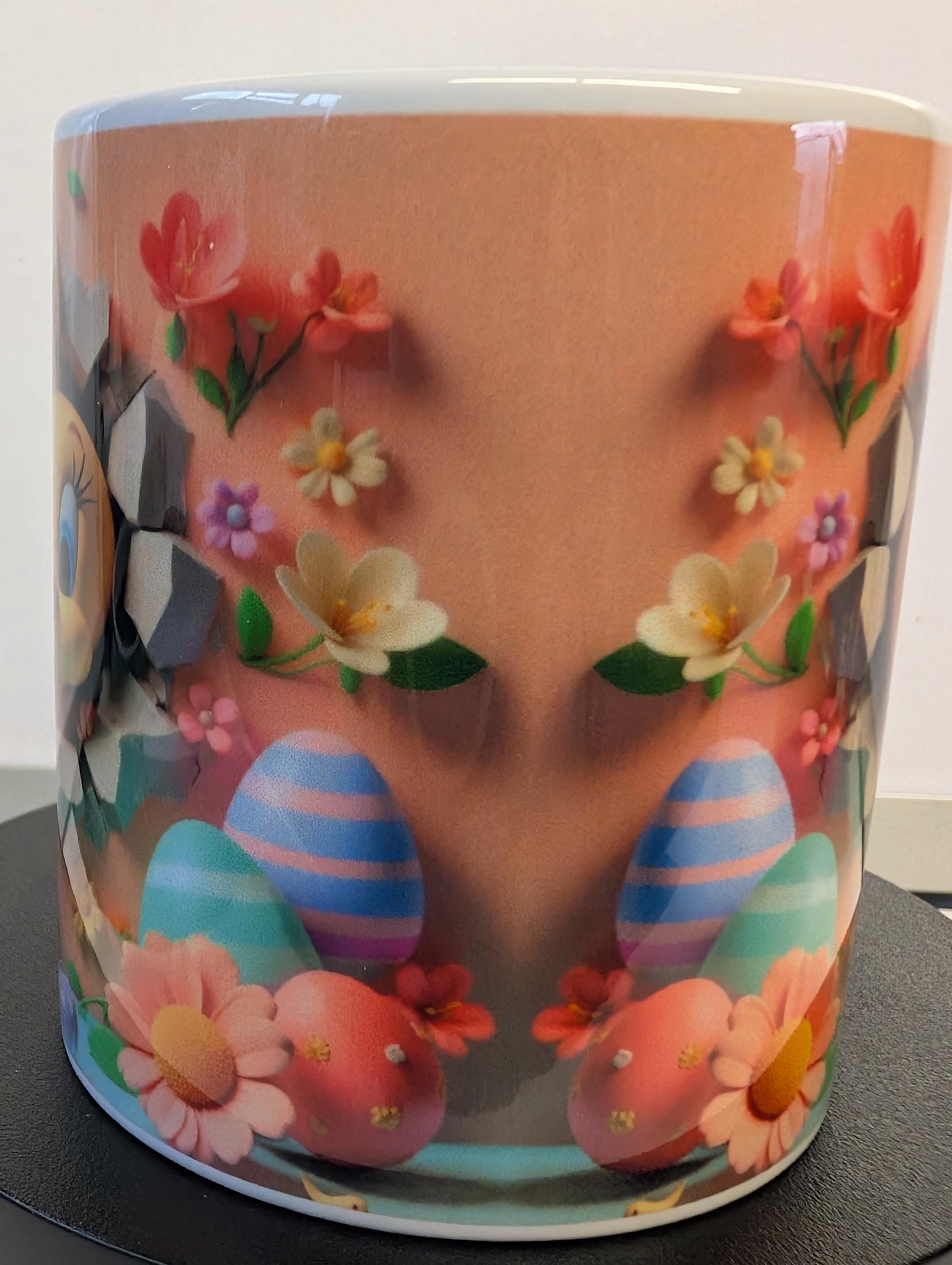 Tweety Pie Printed 11oz Mug | Cute Cartoon Coffee Cup | Heat Pressed Ceramic Mug | Gift for Fans