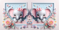 Kawaii Baby Elephant Printed 11oz Mug