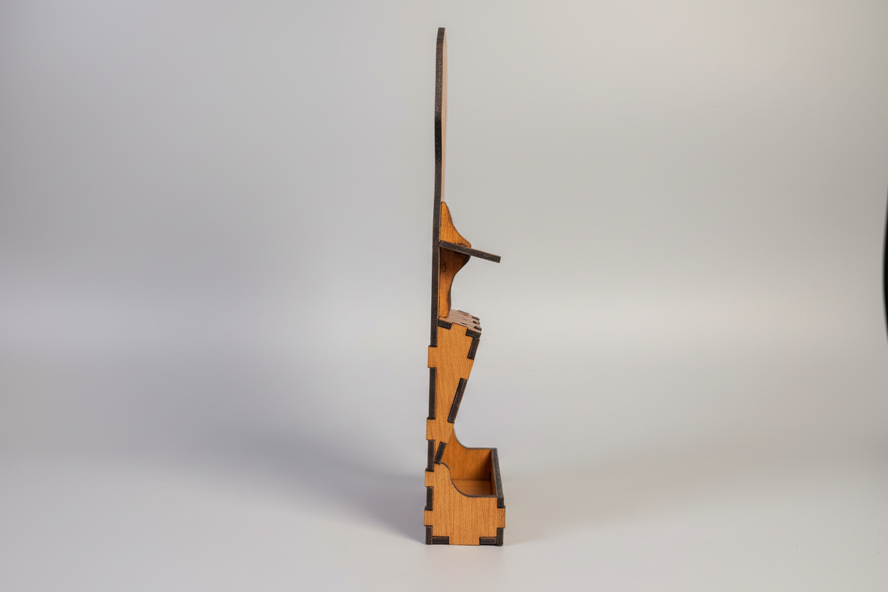 Handmade Laser-Cut Wooden 3 Dart Holder | Man Cave Dart Storage