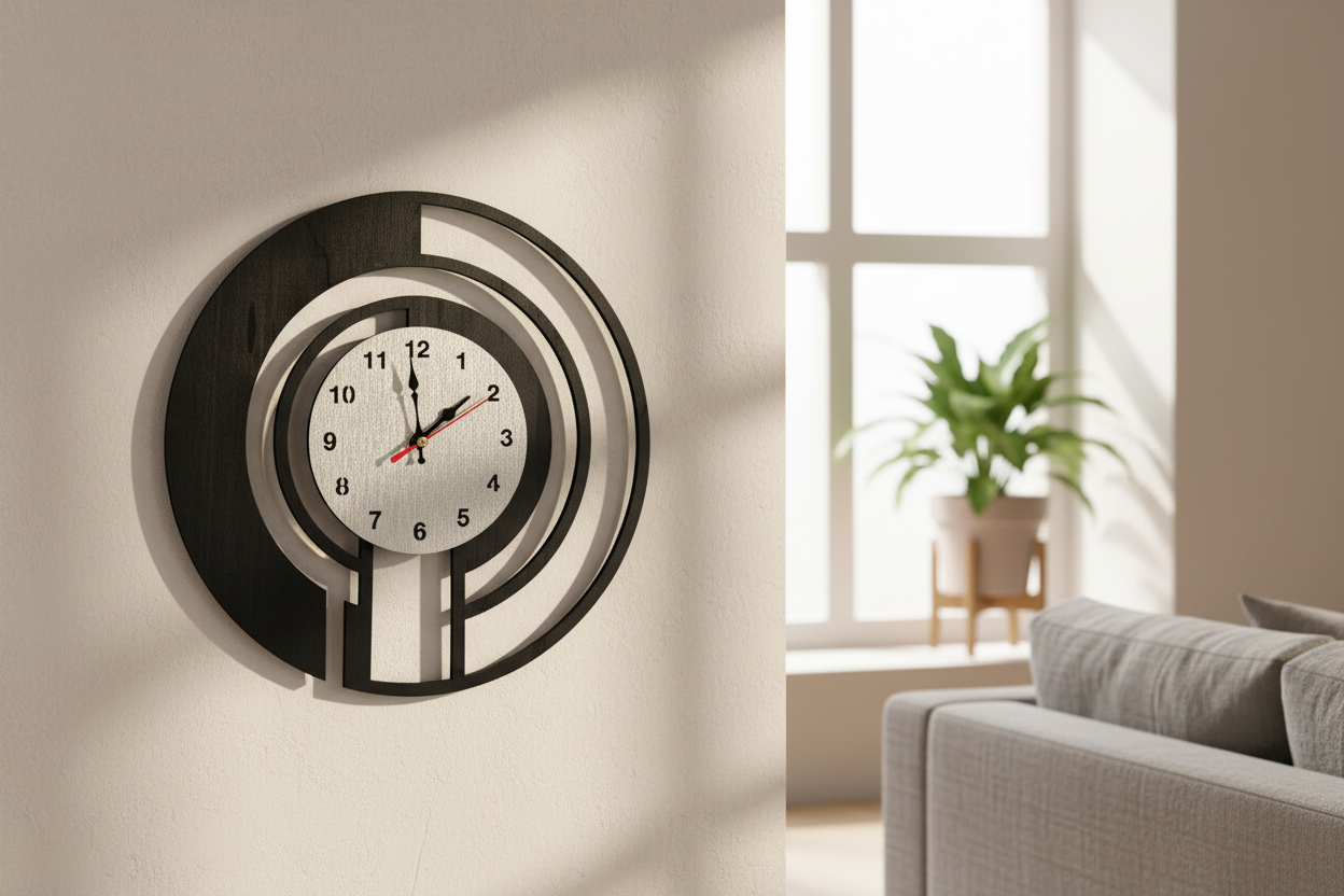 🕰️ Classy Handmade Wooden Wall Clock