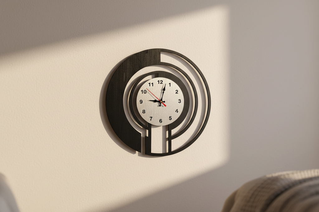 🕰️ Classy Handmade Wooden Wall Clock