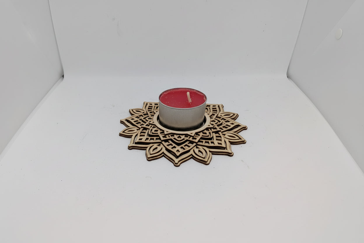 Handmade and Laser Cut Tea Light Stands | Wooden Candle Holders | Rustic Home Décor
