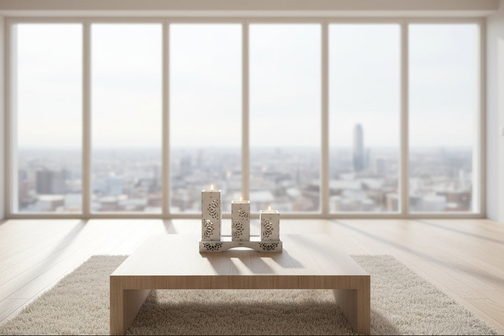 Handmade Laser Cut Wooden Tea Light Holders – Set of 3