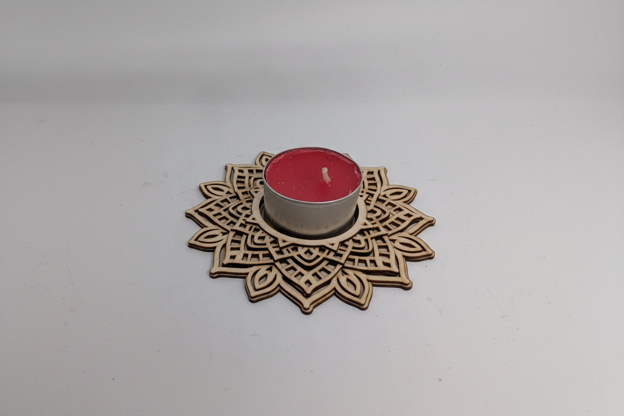 Handmade and Laser Cut Tea Light Stands | Wooden Candle Holders | Rustic Home Décor