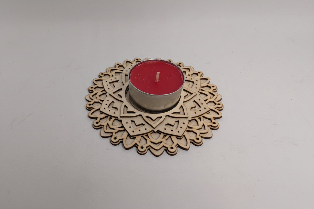 Handmade and Laser Cut Tea Light Stands | Wooden Candle Holders | Rustic Home Décor