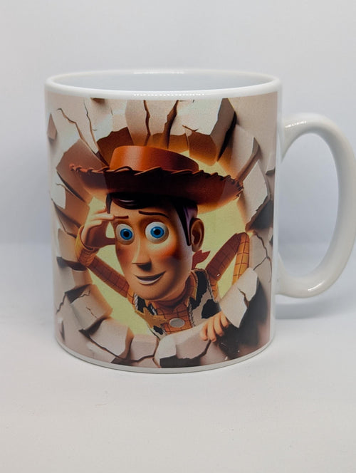 Cowboy Character 11oz Ceramic Mug | Heat Pressed Coffee Cup"