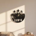 Elvis Presley Wooden Clock - Laser Cut Rock & Roll Wall Decor